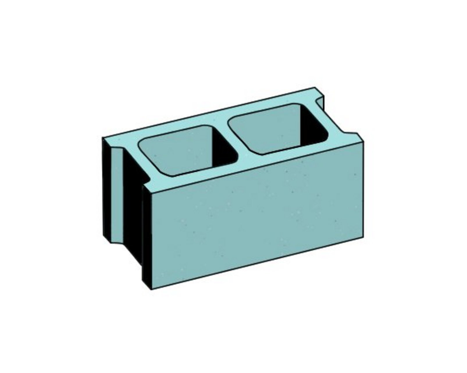 Illustration of a turquoise component on a white background