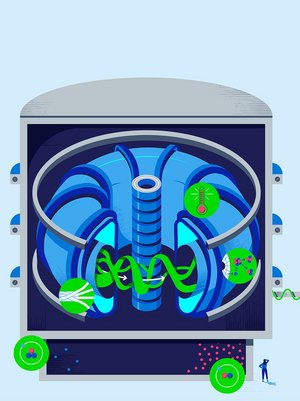 Illustration eines Fusionsreaktors